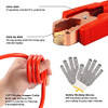 HLWDFLZ Car Roadside Emergency Kitwith13FT Jumper CablesWinter Traveler Safety Emergency Kit with Blanket Shovel Triangl
