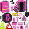 HLWDFLZ Car Emergency Kit with Portable Air Compressor Roadside Emergency Kit for Vehicles Winter Car Safety Roadside As