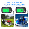 Small Engine Tachometer Hour Meter Timorn Digital Inductive Waterproof Tiny Tach Meter RPM Meter HR Meter for Dirt Bike