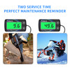 Small Engine Tachometer Hour Meter Timorn Digital Inductive Waterproof Tiny Tach Meter RPM Meter HR Meter for Dirt Bike