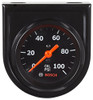 Bosch SP0F000052 Style Line 2 Mechanical Oil Pressure Gauge Black Dial Face Black Bezel