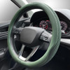 LKWLIKEI Car Steering Wheel Cover Universal 15 inch The Latest Microfiber Leather Breathable Technology Fabric NonSlip C