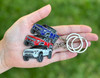 FOUR WHEEL BEAST Tacoma Keychain 20244th Gen Tacoma Accessories 20162024 mods Cool Key Chain Fob Cover Toy Truck Black