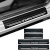Car Accessories Carbon Fiber Door Sill Scuff Plate Auto Door Entry Guard Scratch Shield for Dodge Ram 2500 Accessories 2
