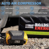 Everlit Survival Car Emergency Kit Roadside Safety Tool Kit with GlovesDigital Auto Air Compressor Tire Inflator First A