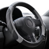 Elantrip Sport Leather Steering Wheel Cover 14 12 inch to 15 inch Universal Padded Soft Grip Breathable for Car Truck SU