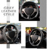 Elantrip Sport Leather Steering Wheel Cover 14 12 inch to 15 inch Universal Padded Soft Grip Breathable for Car Truck SU