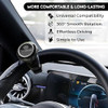 FOURING Universal Steering Wheel Spinner Knob Smooth Black Finish Fits Steering Wheels 05175 Diameter Effortless Spinnin
