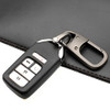 MECHCOS Metal Keychain Car Fob Key Chain Holder Clip with Detachable Valet Key Ring AntiLost DRing for Men and Women Gun