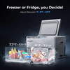BougeRV 12 Volt Refrigerator 12V Car Fridge 23 Quart Portable Freezer Compressor Cooler 1224V DC 110240 Volt AC for Truc