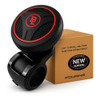 Fouring BL Steering Wheel Knob Spinner Universal NonSlip Fit ABS Premium Silicone Finish Suicide Knob with Metal Ball Be
