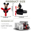 Jimtyee 2Pcs Car Air Fresheners Cute Cartoon Mouse Pilot Men Women Car Perfume Rotating Propeller Automotive Air Outlet