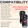 SUPALAND Keyless Entry Remote Control Key Fob Replacement Fits for Nissan Xterra Titan Armada Frontier 20022019 Quest Se