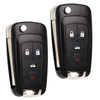SUPALAND Flip Key Fob Replacement Fits for Chevy Cruze Equinox Camaro Impala 2010 2011 2012 2013 2014 2015 2016 2017 201