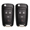 SUPALAND Flip Key Fob Replacement Fits for Chevy Cruze Equinox Camaro Impala 2010 2011 2012 2013 2014 2015 2016 2017 201