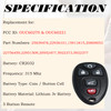SUPALAND Keyless Entry Remote Control Key Fob Replacement Fits for Chevy Traverse 20072016 Tahoe Suburban GMC Acadia Yuk