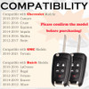 SUPALAND Key Fob Replacement Fits for Chevy Cruze Equinox Camaro Impala Malibu Sonic Buick Regal Verano Encore Lacrosse