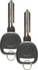 Discount Keyless Replacement Ignition Transponder Uncut Key Compatible with ID 46 Circle 2 Pack