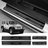 ZZEQYG 4 Pcs Stainless Steel Door Sill Protector Compatible with Jeep Wrangler JK Unlimited JKU Sport Sahara Rubincon 20