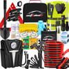 AUTODECO Roadside Car Emergency Kit 136Pcs Premium Heavy Duty Car Safety Kit Emergency Kits for car