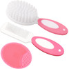 Baby Hair Brush Cradle Cap Brush Baby Hair Comb Baby Hair Brush and Comb Set for Newborns Toddlers Baby Brush Soft Brist