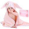 TBEZY Baby Hooded Towel with Unique Animal Design Ultra Soft Thick Cotton Bath Towel for Newborn Bunny