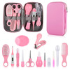 Baby Grooming Kit Infant Safety Care Set with Hair Brush Comb Nail Clipper Nasal AspiratorBaby Essentials Kit for Newbor