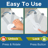 Toilet Locks Baby Proof 2Pack Ideal Baby Proof Toilet Lid Lock with Arm No Tools Needed Easy Installation with 3M Adhesi