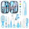Baby Grooming Kit Infant Safety Care Set with Hair Brush Comb Nail Clipper Nasal AspiratorBaby Essentials Kit for Newbor