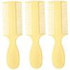 Vakly Fine Tooth Baby Comb 3 Pack DoubleSided Infant Hair Extra Fine Detangling Comb with Handle for Cradle Cap Dandruff