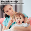 Goat Baby Hair Brush Set Wooden Comb Massage Scalp Comb Safe Natural Hair Care Kit Soft Silicone Bath Brush for Newborns