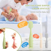 NFSVLB Baby Diaper Cream Spatula with Case1 Large 2 Mini Butt Paste Spatula with 2 Travel CaseSoft Baby Butt spatula bab