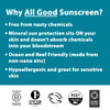 All Good Baby Kids Sunscreen Lotion for Face Body UVAUVB Broad Spectrum SPF 30 Zinc Oxide Coral Reef Friendly Water Resi