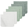 Looxii Muslin Burp Cloths 100 Cotton Muslin Cloths Large 20x10 Extra Soft and Absorbent 6 Pack Baby Burping Cloth for Bo