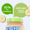 Gerber Stage 1 Baby Food Organic Banana Jar Fruit Baby Food Banana Puree NonGMO 10PK