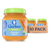 Gerber Stage 1 Baby Food Organic Butternut Squash Jar Baby Puree NonGMO Vegetable Puree Jars Glass 10pack