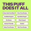 YUMI RiceFree Baby Puffs No Sugar Added GlutenFree NonGMO Organic Baby Snacks Puffs School Safe for Daycare and Lunchbox