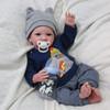 WOOROY Realistic Reborn Baby Dolls Boy 19 Inch Lifelike Newborn Baby Dolls Handmade Real Life Baby Dolls Reborn Toddler
