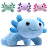 DYBFONO Axolotl Plush Toy 108 Soft Cute Axolotl Stuffed Cotton Plush Pillow Kawaii Salamander Animal for Boys Girls Kids