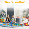 SAM AND MABEL Toy Storage Basket and Play Mat 13 x 13 x 13 Stackable and Collapsible Cubby Box Organizers for Kids Playr