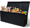SoftOwl Extra Large Toy Storage Organizer with Lid Sturdy Collapsible Toy Chest Storage Box Design Toys Bin with Divider