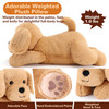 gnomantic Yellow Lab Weighted Stuffed Animals 12 Inch 10 Pounds Weighted Plushies Labradoodle Stuffed Animal Small Dog P