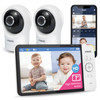 VTech RM77642HD Smart WiFi Baby Monitor with 2 Cameras 1080p HD Video 360 Pan Tilt 10x Zoom 7 HD Parent Unit Night Visio