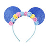 Cute Mouse Ears Headband Hoop Hair Accessories Headdress Hair Accessories for Party Festivals (Royal Blue)