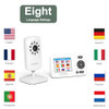 HelloBaby HB30 Video Baby Monitor with Digital Camera and Audio No WiFi No App Safety Baby Monitor 8 Languages Auto Nigh