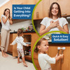 Child Safety Strap Locks 8Pack Baby Locks for Cabinets and Drawers Toilet Fridge More 3M Adhesive Pads Easy Installation