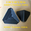 80 Pack Shipping Box Corner Protectors Plastic Packaging Edge Protectors Carton Packing Corner Guard Frame Corner Protec