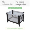 Pack and Play Sheets Fitted Compatible with Graco Pack n Play Playard Crib and Other 27 x 39 Inch Playpen Mattress Snugg