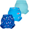 BIG ELEPHANT Baby Swim Diapers 3pcs Reusable Adjustable Washable Waterproof Swimming Diaper for Boys and Girls 612 Month