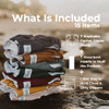 Noras Nursery Cloth Diapers 7 Pack with 7 Inserts 1 Wet Bag Waterproof Cover Washable Reusable One Size Adjustable Pocke